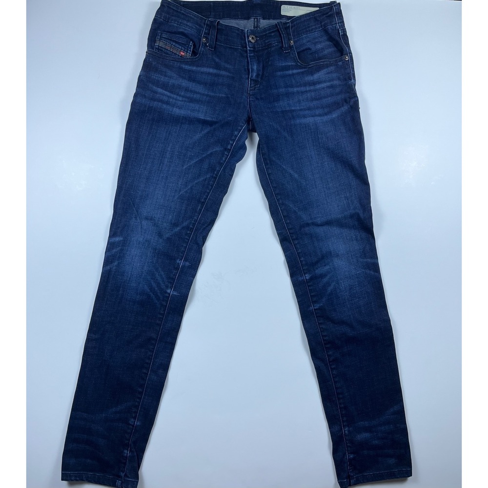 Diesel Grupee Summer Slim Skinny Jeans Dark Wash Low Waist Stretch W29 L30